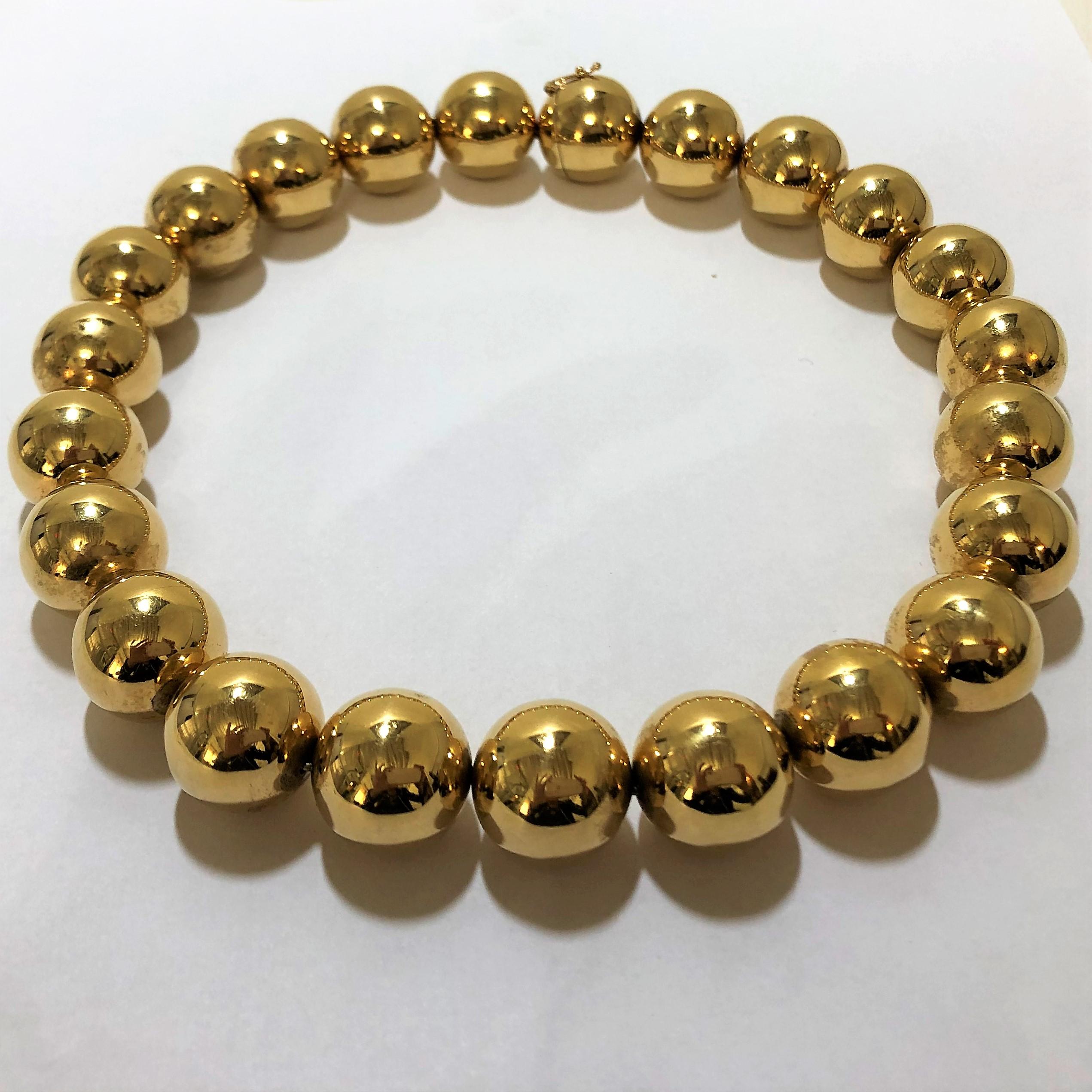 ball gold necklace