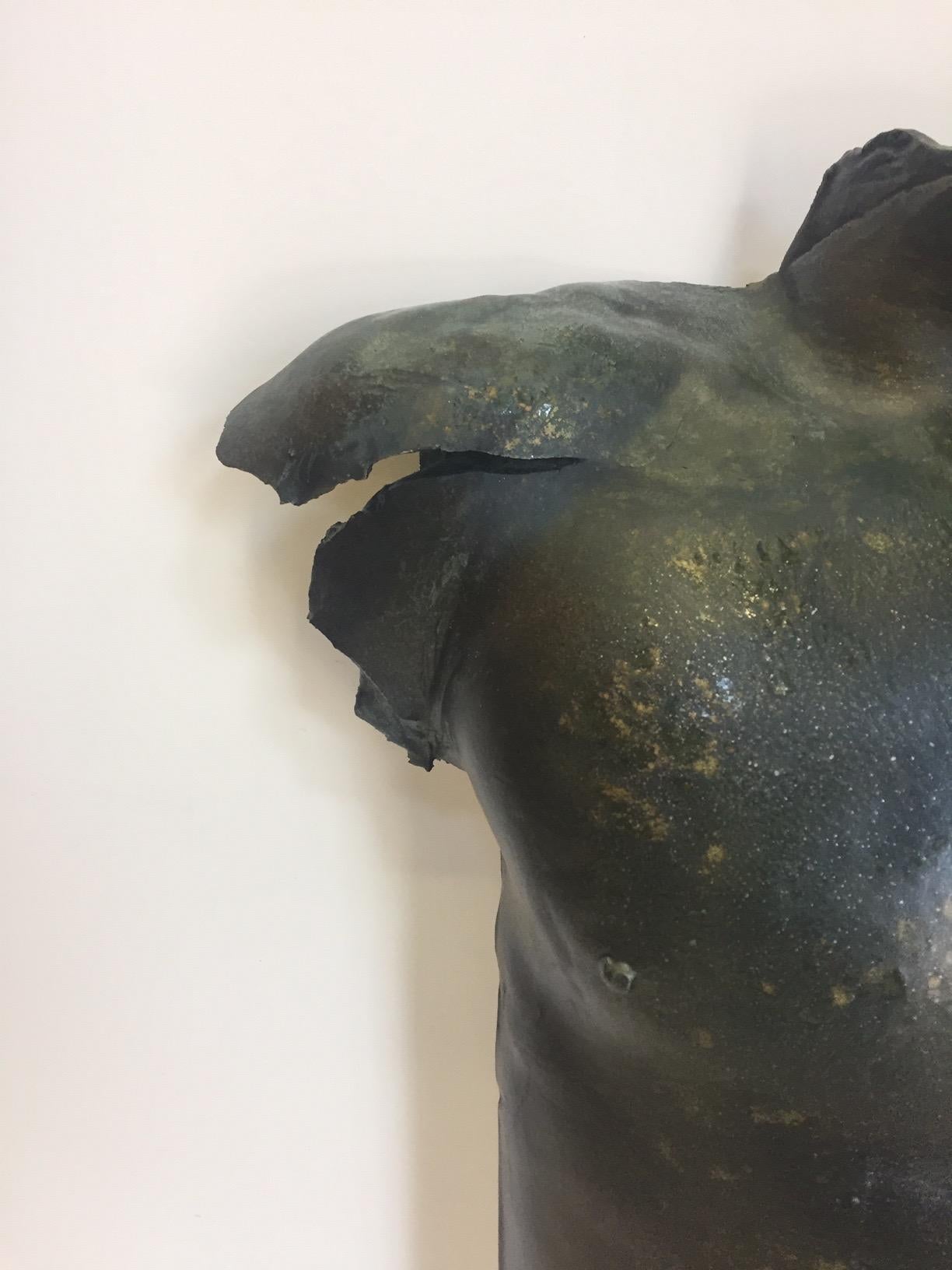 Late 20th Century Striking Wall Sconces of Sexy Male Torso For Sale