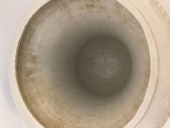 Striking White Italian Ceramic Neoclassical Urn