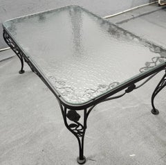 Striking Wrought Iron Indoor/Outdoor Garden Table