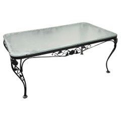 Striking Wrought Iron Indoor/Outdoor Garden Table