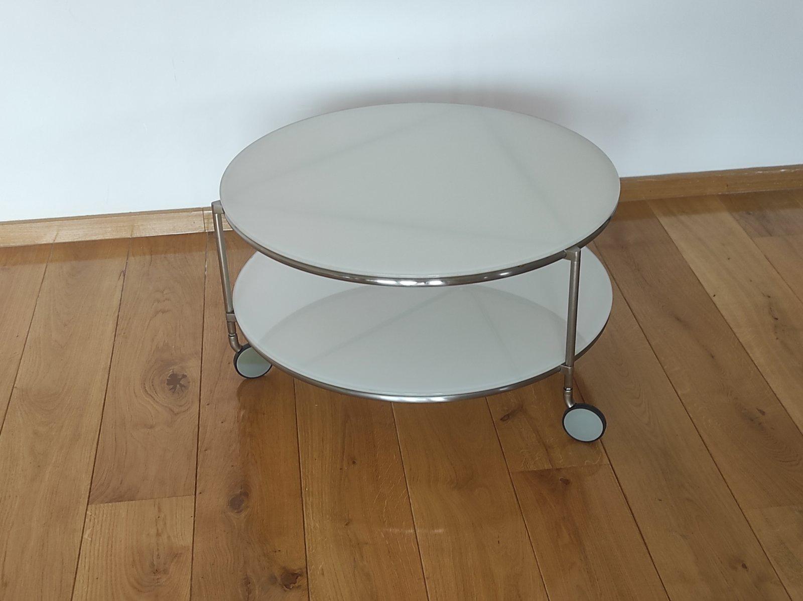 Table basse STRIND d'Ehlen Johansson pour IKEA  1980 en verre opalin Bon état - En vente à Čelinac, BA