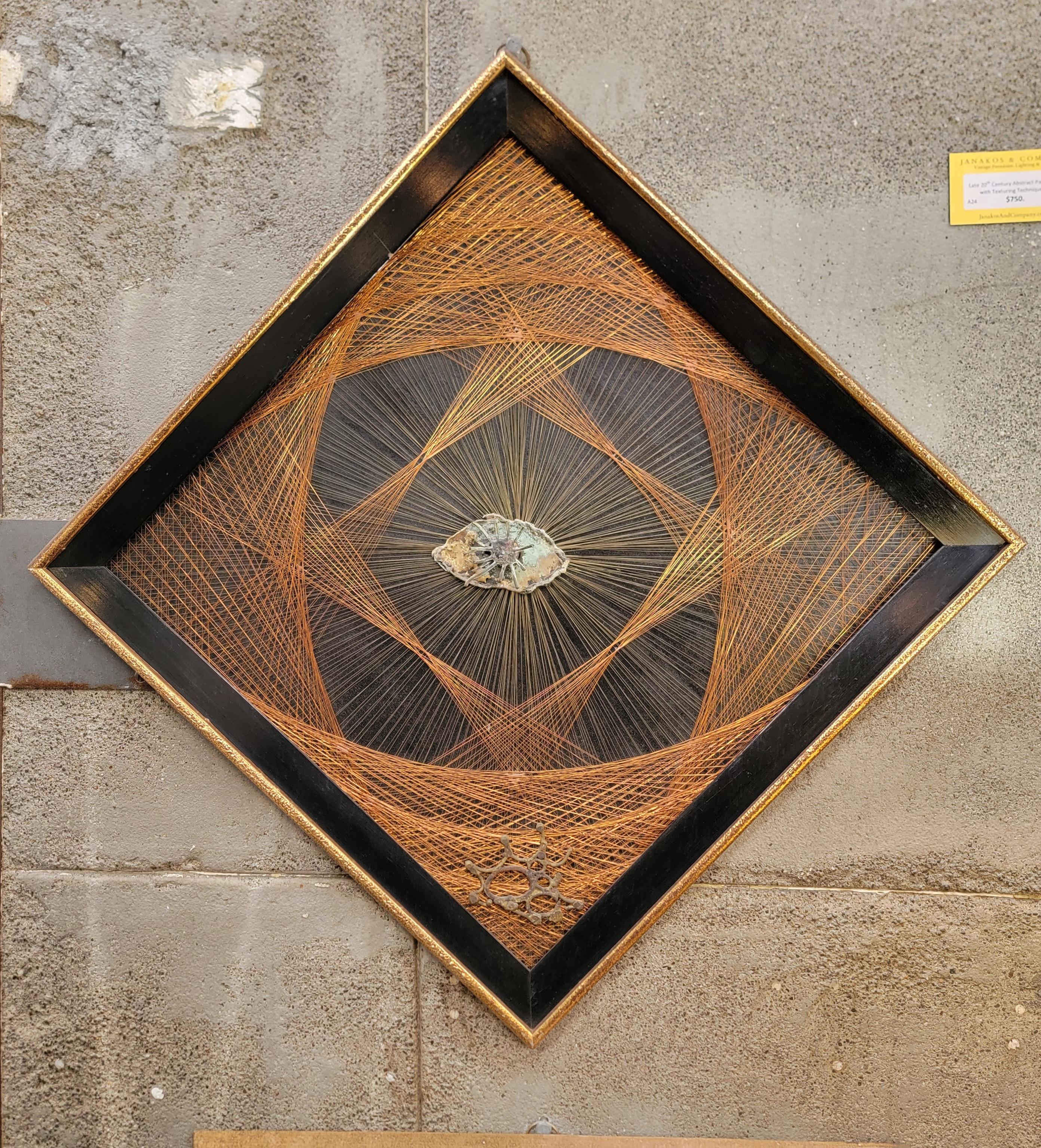 String Art Copper & Brass Wall Decoration For Sale 3
