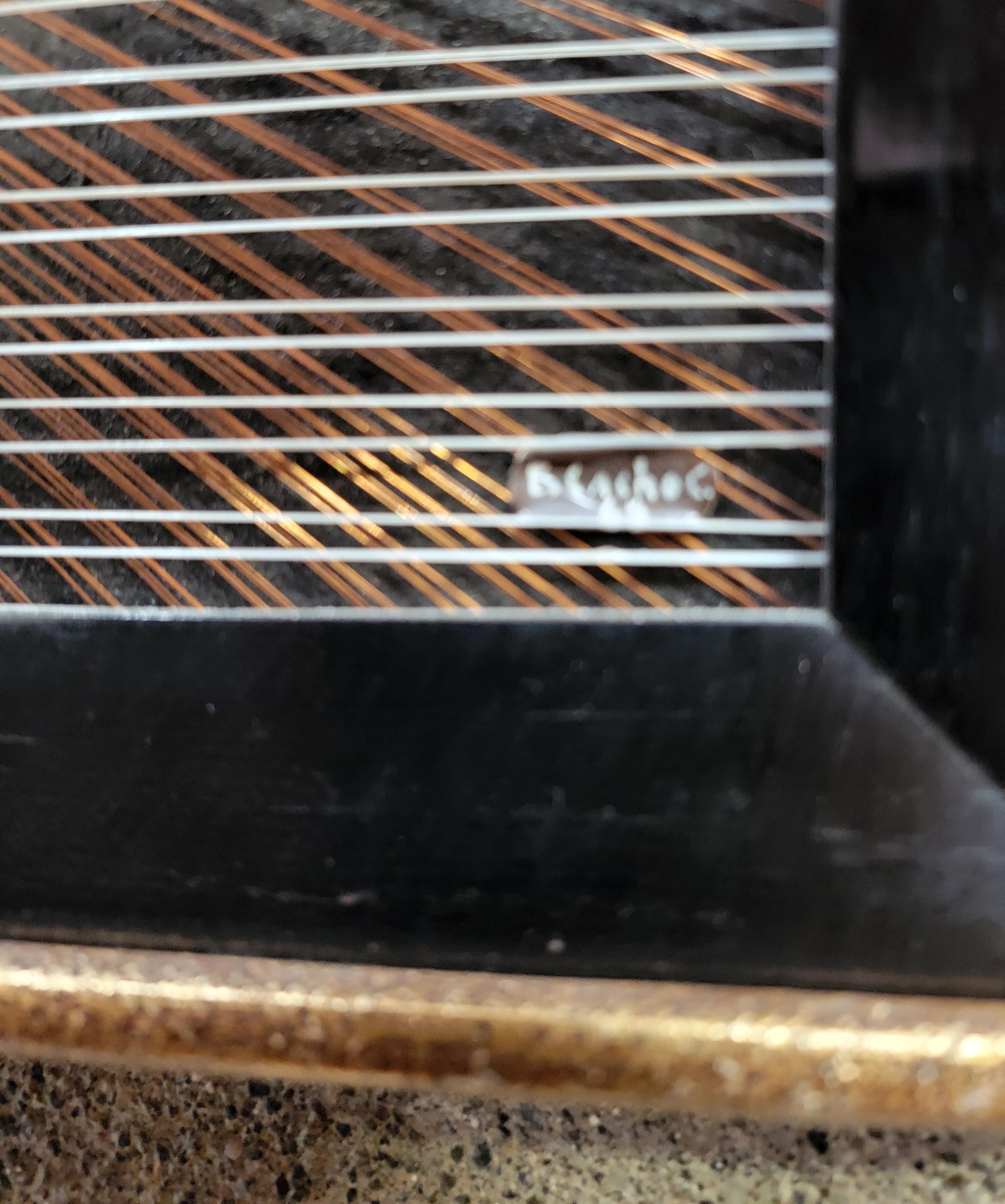 String Art Wanddekoration aus Kupfer und Messing, signiert im Zustand „Gut“ im Angebot in Fulton, CA