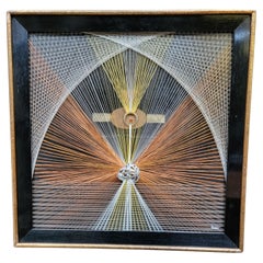String Art Copper & Brass Wall Decoration Signed