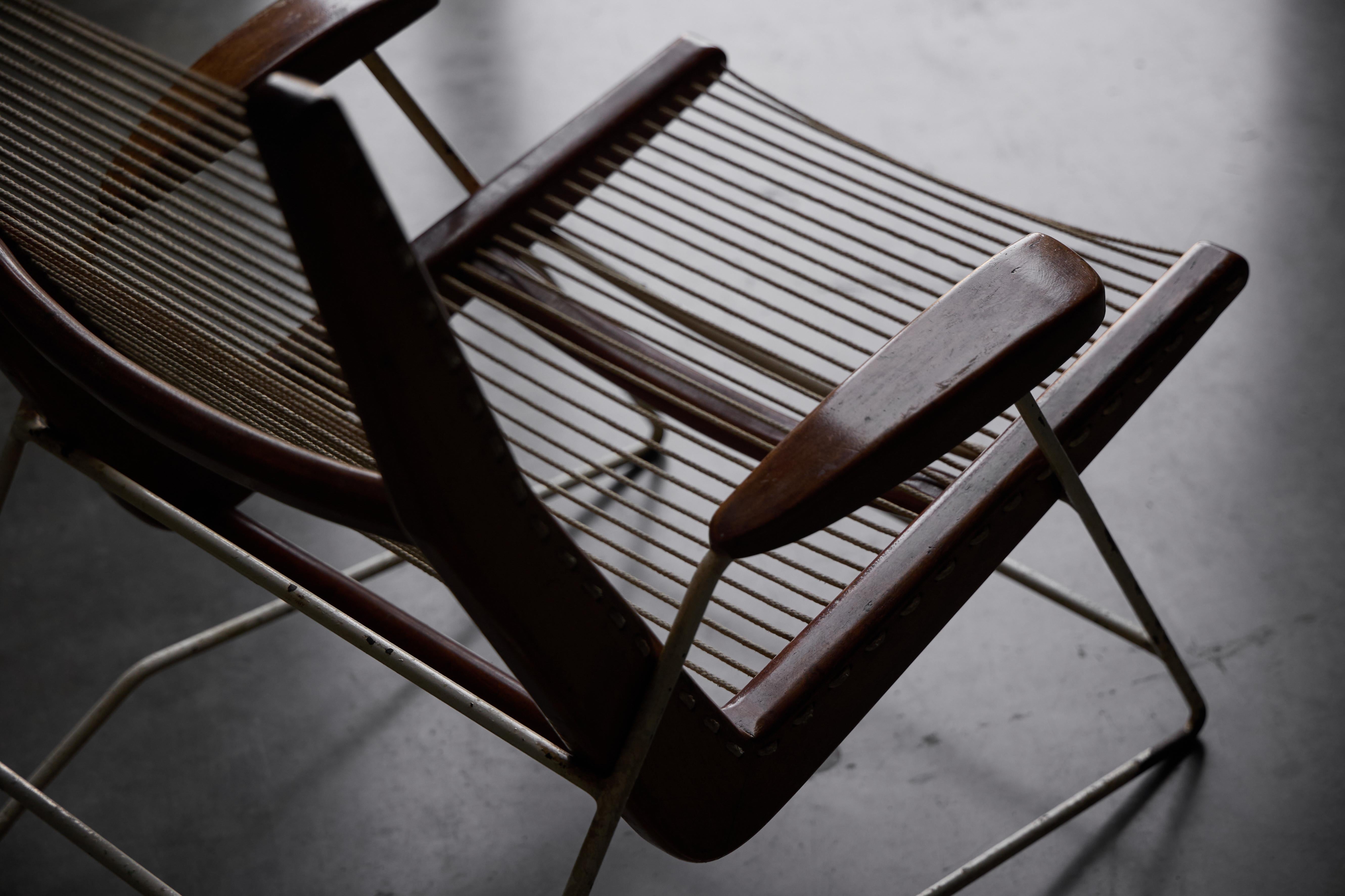 Mid-Century Modern String Chair by Martin Eisler and Carlo Hauner, Brazil, 1960s For Sale