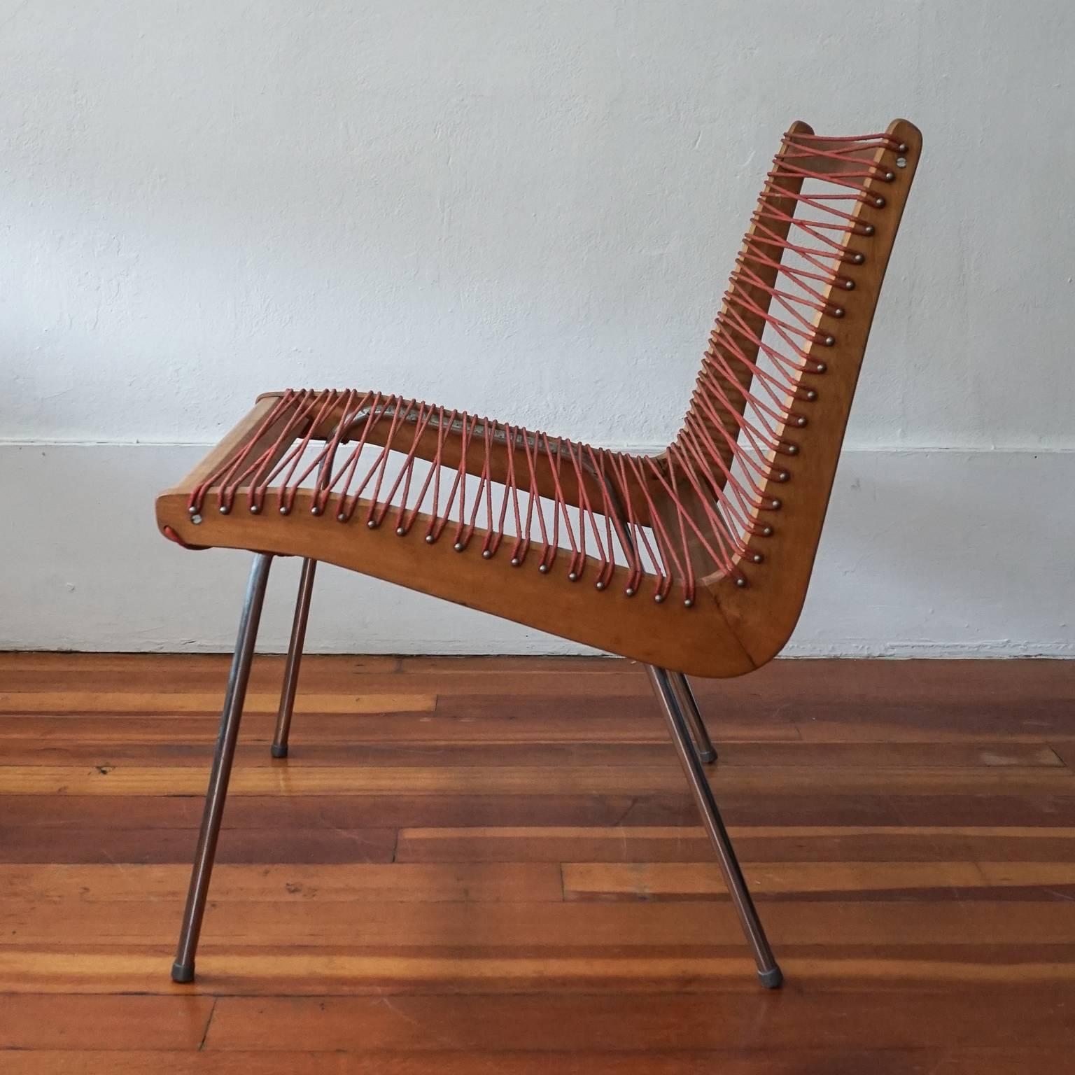 Mid-Century Modern String Chair by Robert J Ellenberger for Calfab Good Design, 1950s For Sale