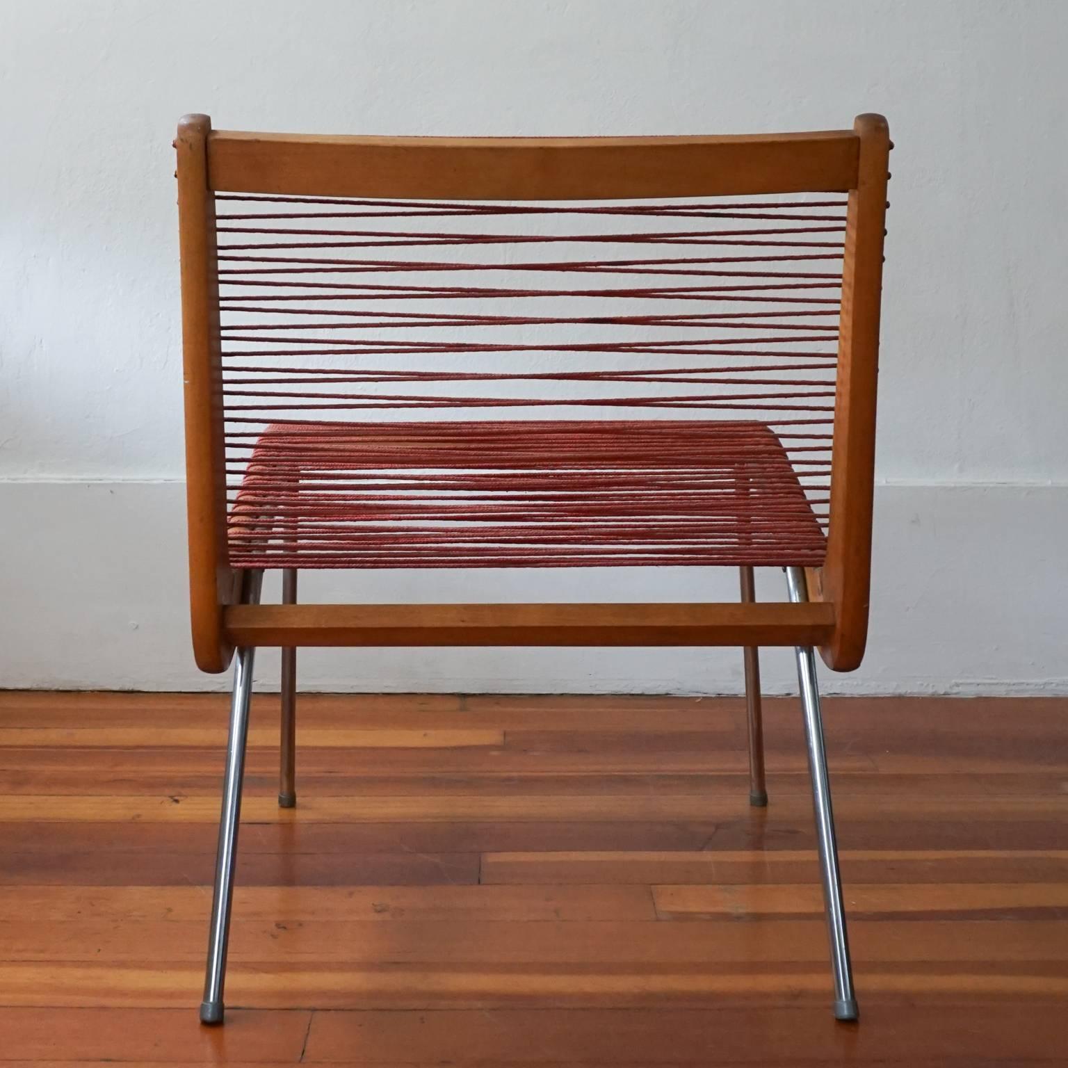 String Chair by Robert J Ellenberger for Calfab Good Design, 1950s In Excellent Condition For Sale In San Diego, CA