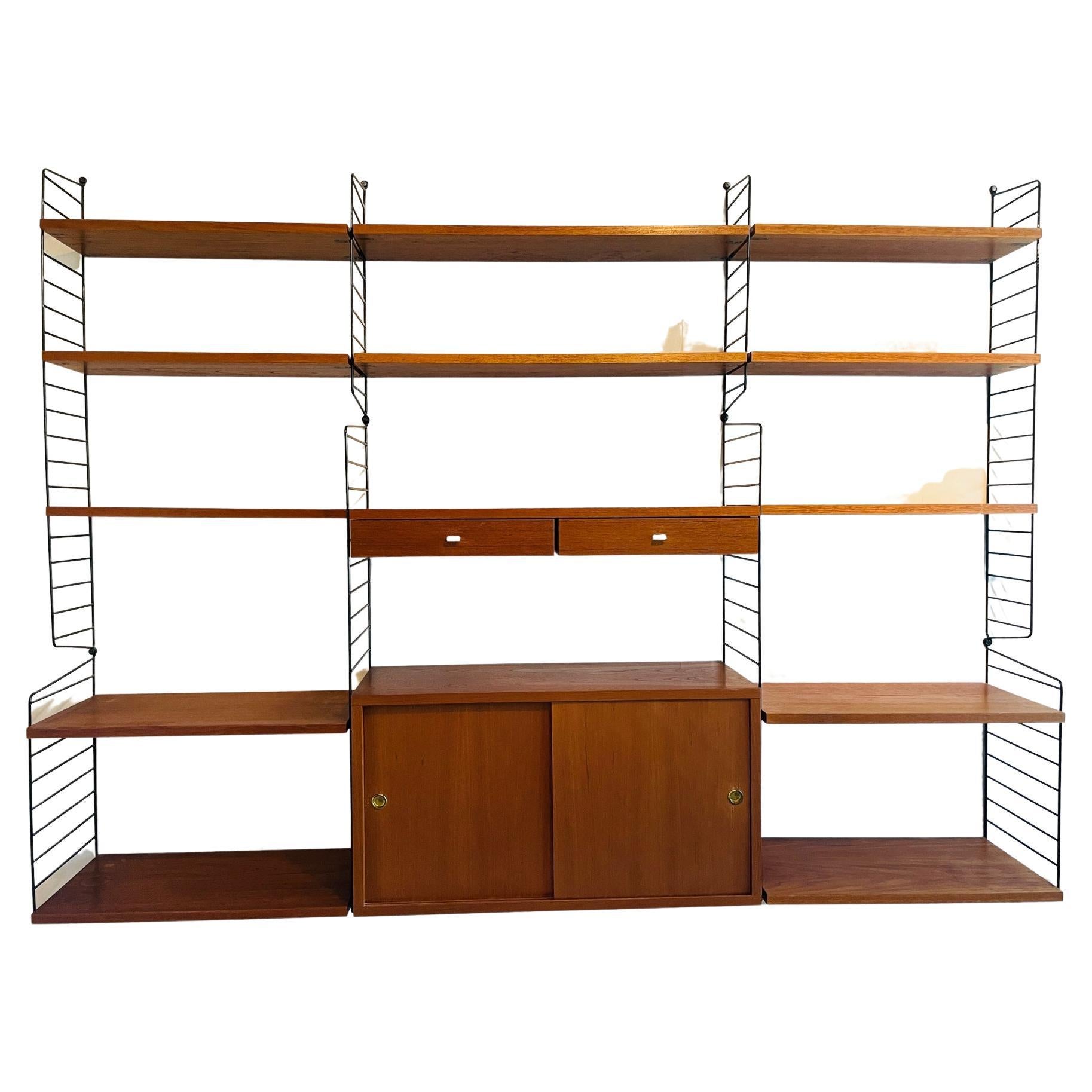 String Design AB by Nisse Strinning wall system. Vintage Swedish ...