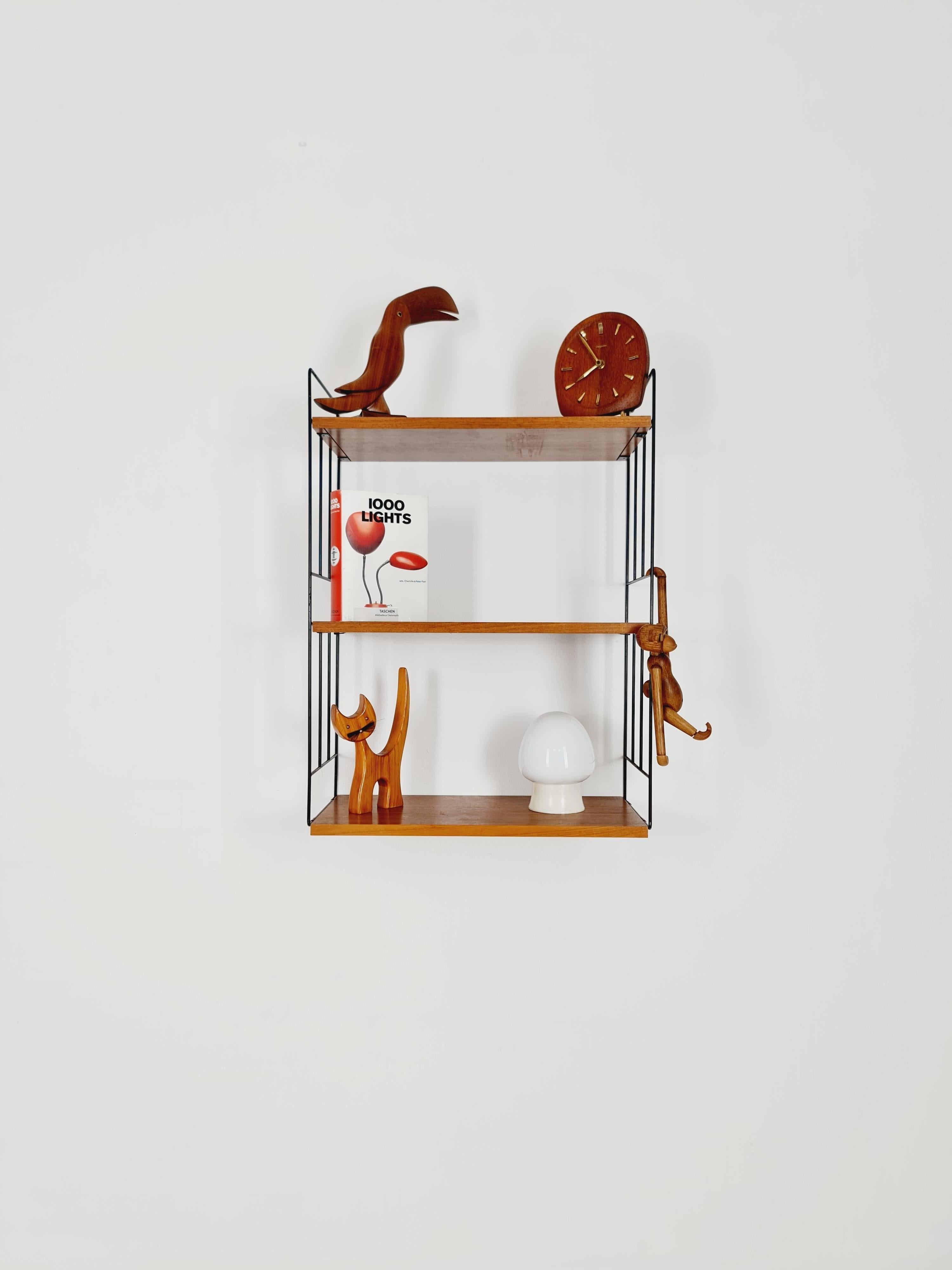 Sistema de estanterías String de WHB German Teak , años 50 Moderno de mediados de siglo en venta