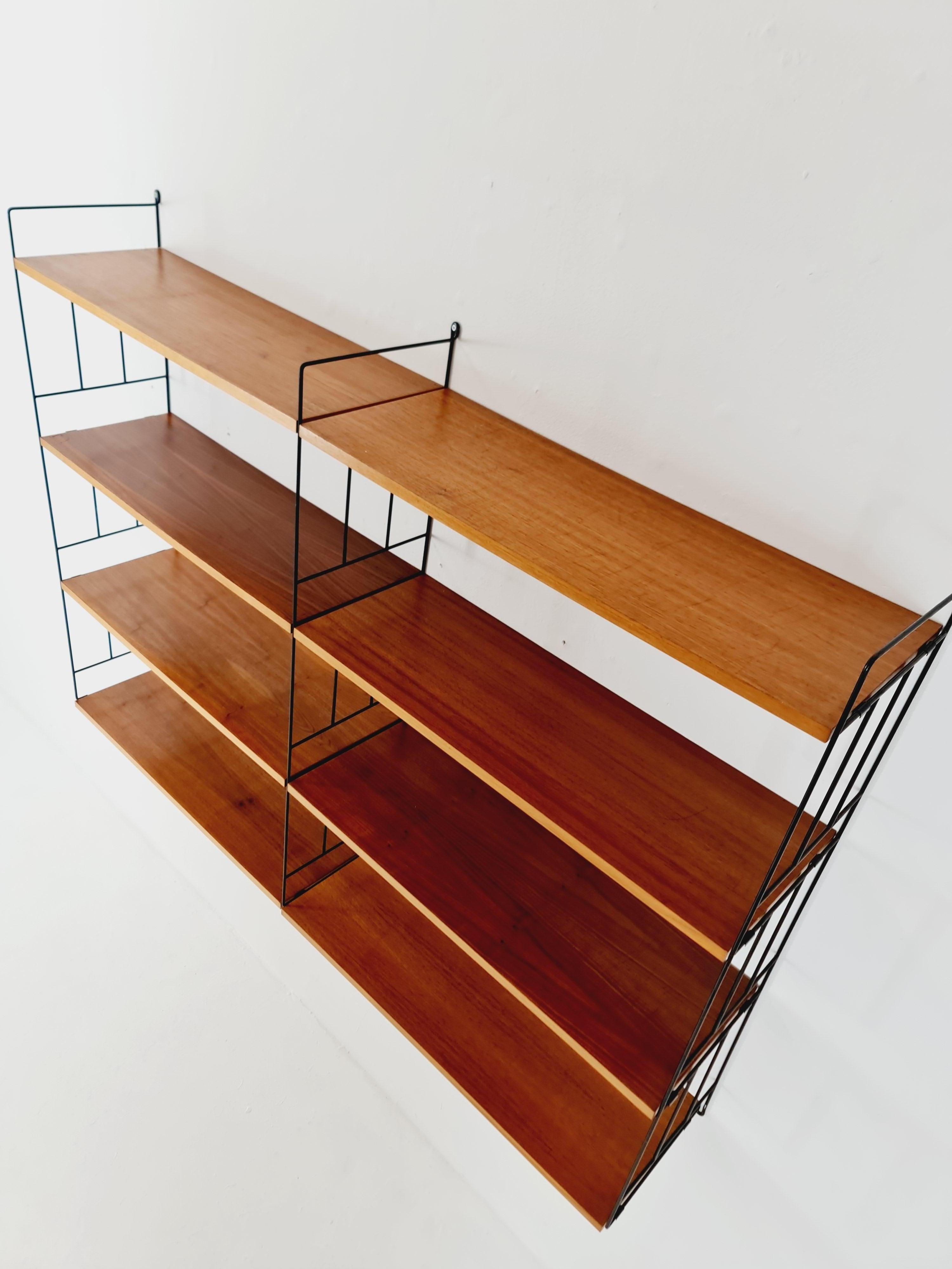 String shelf-system by WHB German Teak , 1950s 1