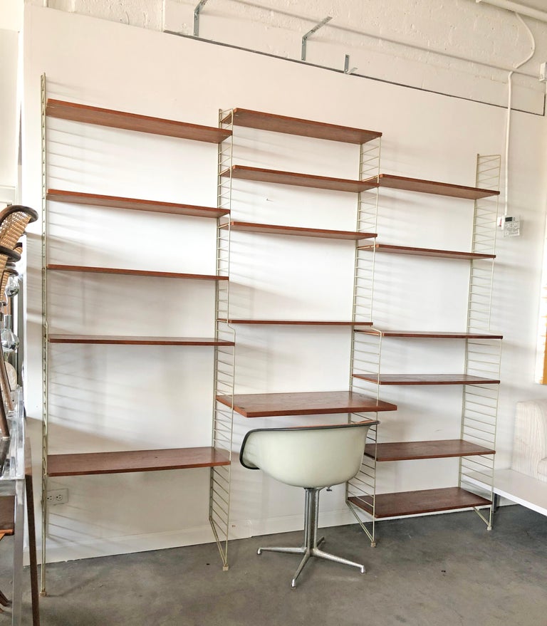 String Wall Unit Ladder Shelf by Nils Nisse Strinning, 1960s, Sweden at ...