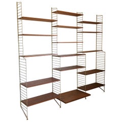 String Wall Unit Ladder Shelf by Nils Nisse Strinning, 1960s, Sweden