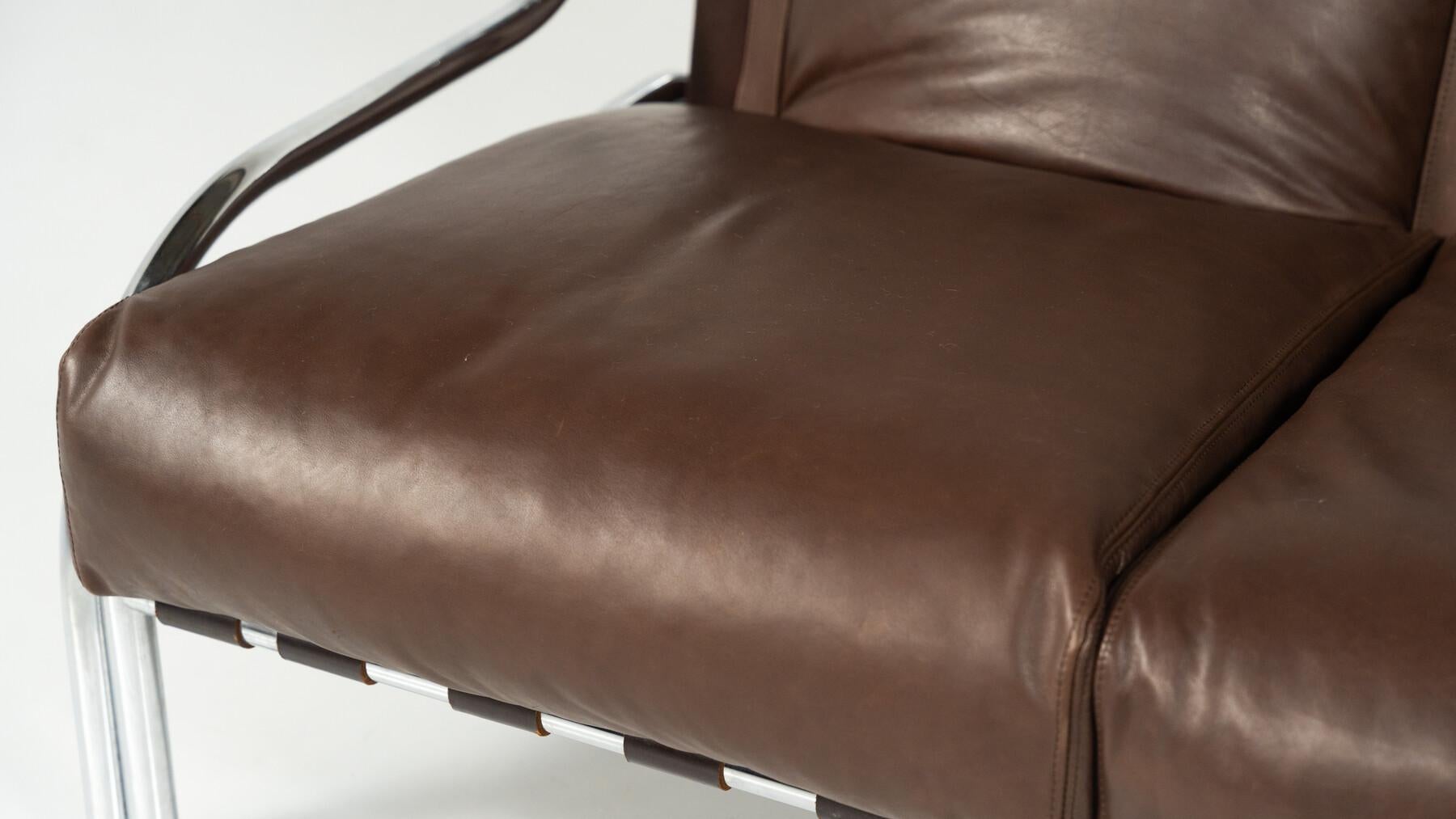 Stringa Sofa by Gae Aulenti, italy, 1962 - New Leather Upholstery im Angebot 5