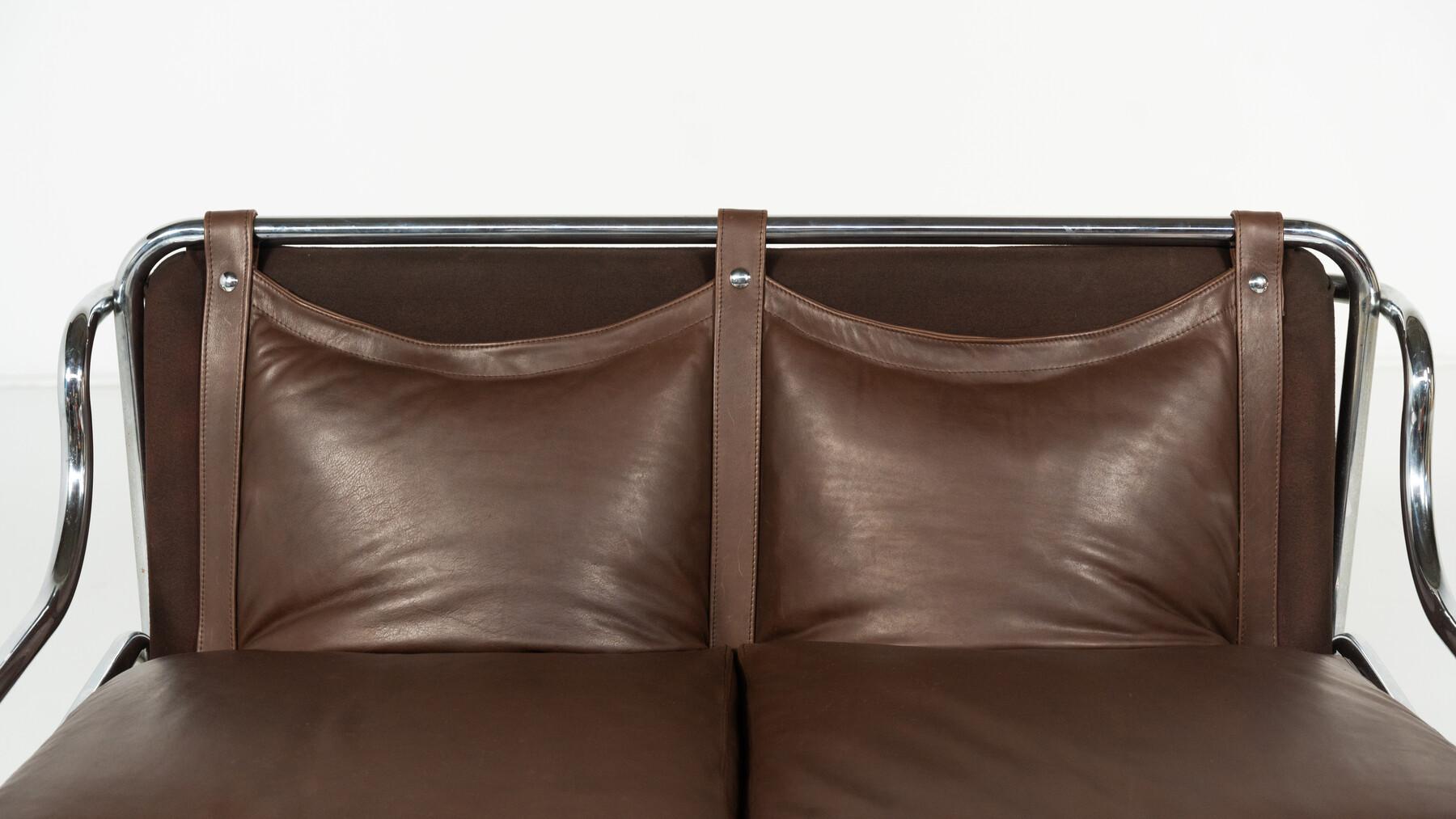 Stringa Sofa by Gae Aulenti, italy, 1962 - New Leather Upholstery im Angebot 3