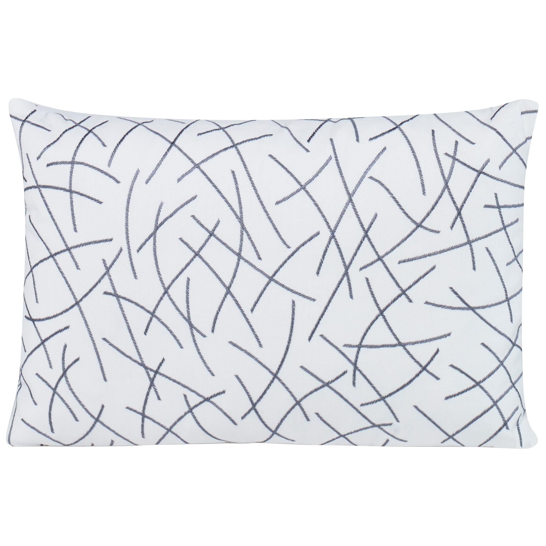 Stringart Pillow in White and Gray by CuratedKravet