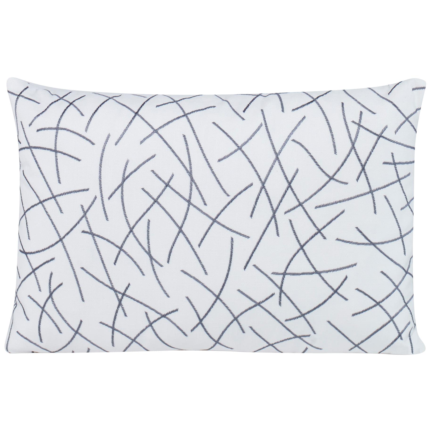 Stringart Pillow in White and Gray by Curatedkravet