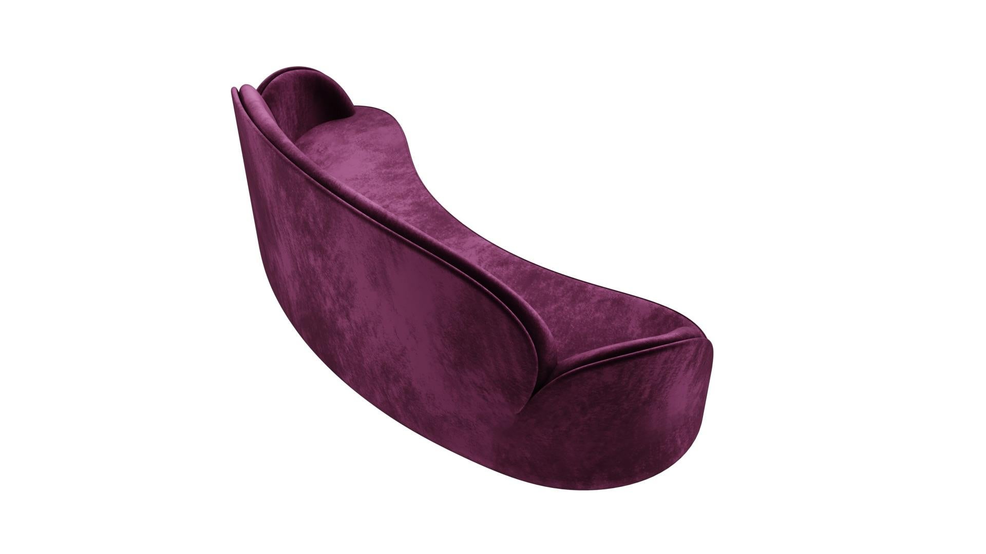 purple velvet couch