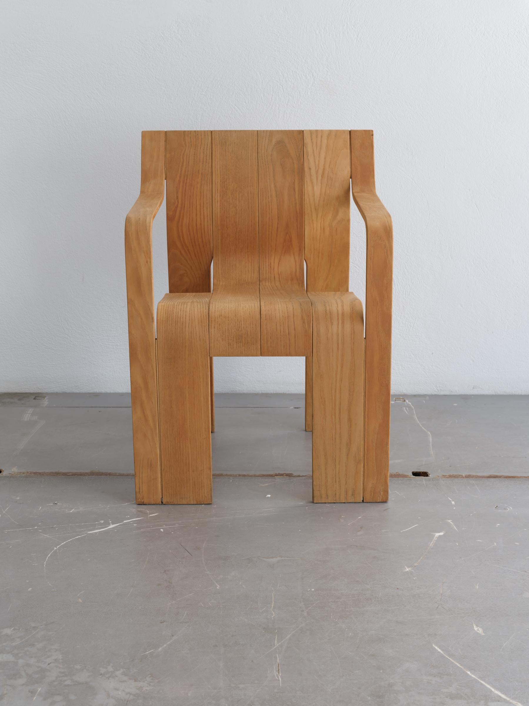 Fin du 20e siècle Chaise Strip de Gijs Bakker pour Castelijn, 1974 en vente