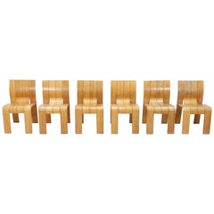 Strip Chair Set of 6 by Gijs Bakker