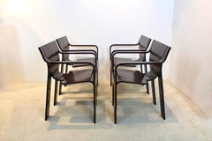 'Strip' Stühle mit Armlehnen aus dunkelbraunem Eschenholz von Gijs Bakker für Castelijn