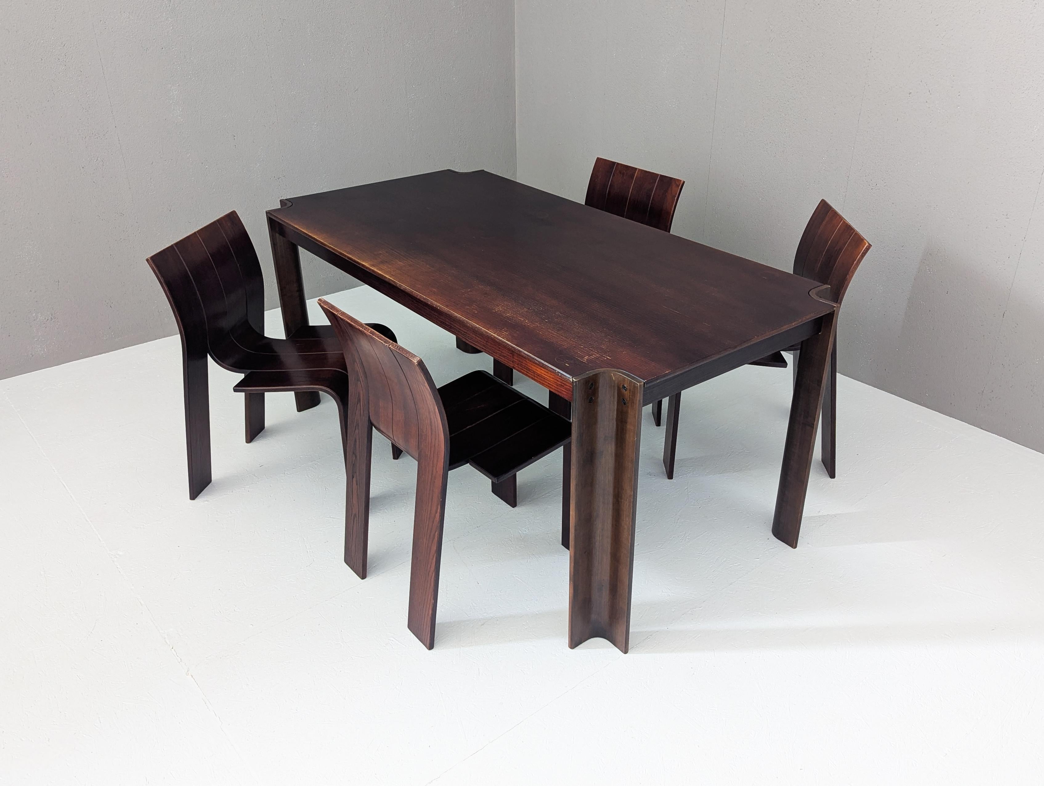 Postmoderne “Strip” Dining Set by Gijs Bakker for Castelijn, 1970s en vente