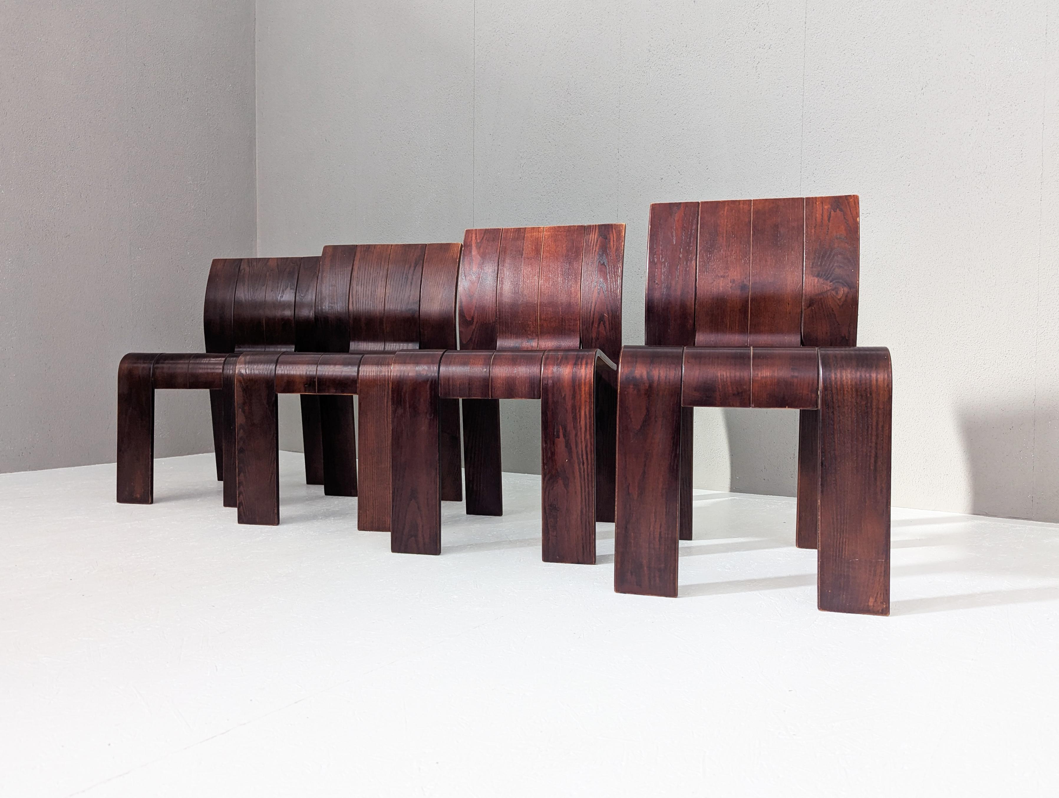 “Strip” Dining Set by Gijs Bakker for Castelijn, 1970s Bon état - En vente à PRAHA 5, CZ