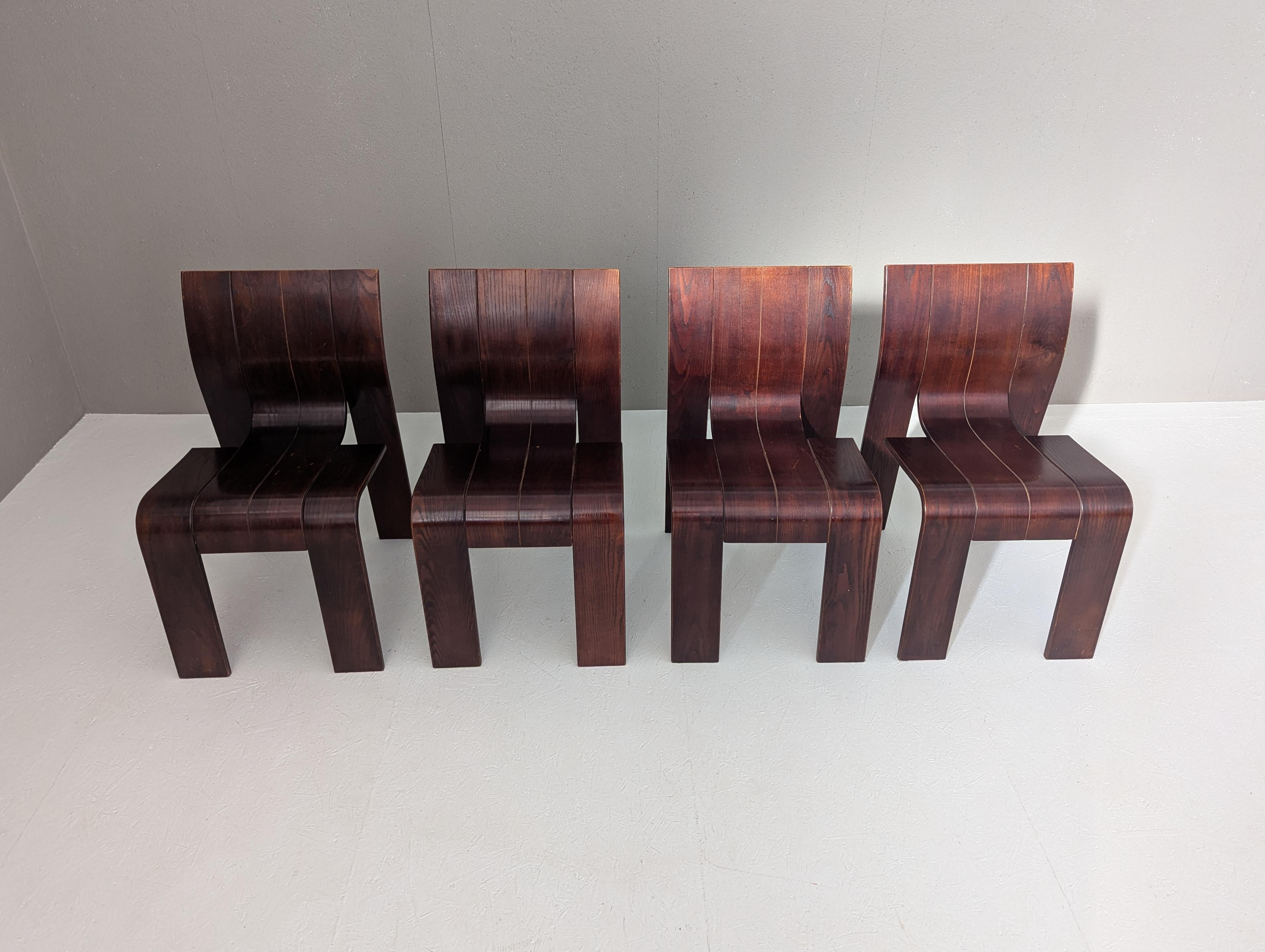 Fin du 20e siècle “Strip” Dining Set by Gijs Bakker for Castelijn, 1970s en vente