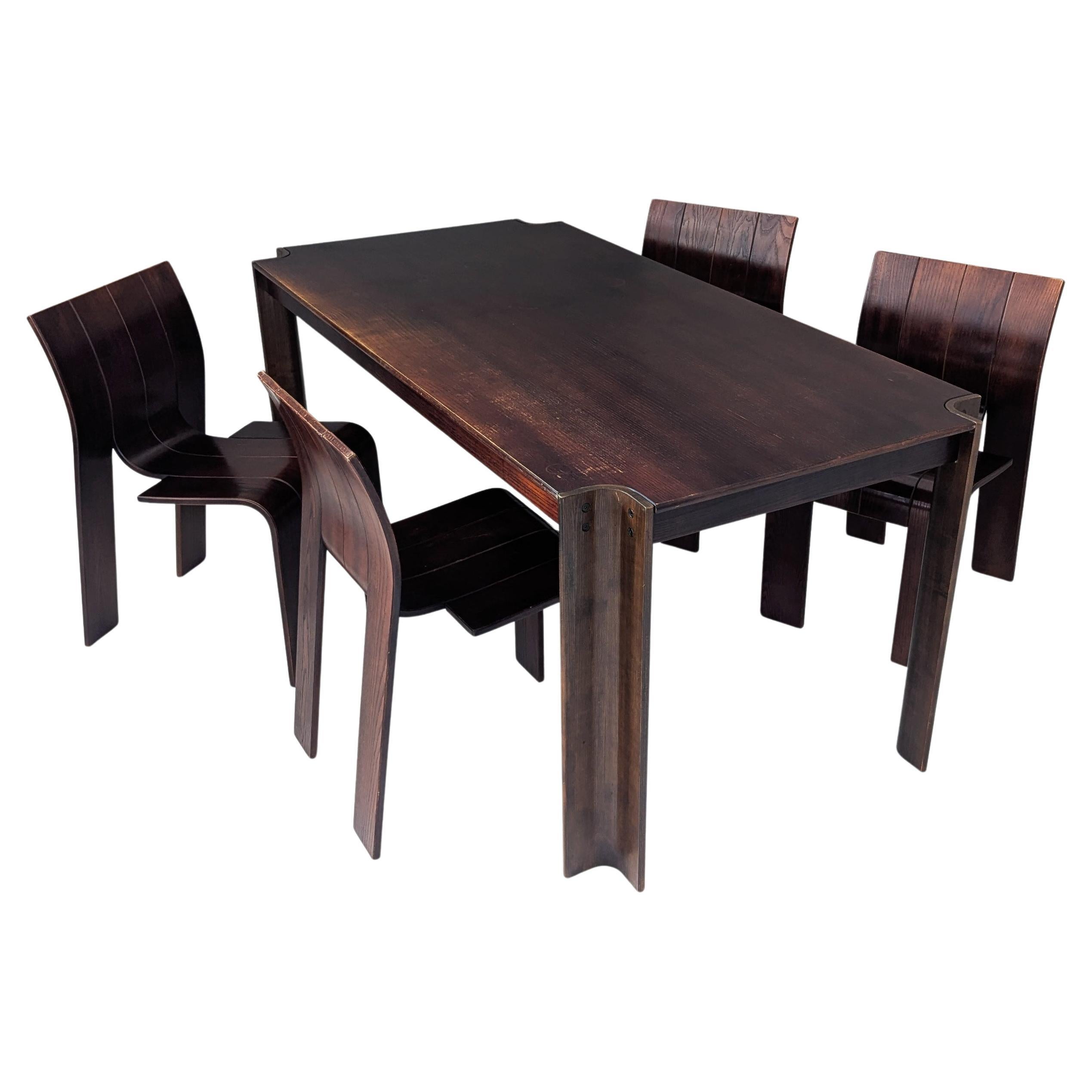 “Strip” Dining Set by Gijs Bakker for Castelijn, 1970s