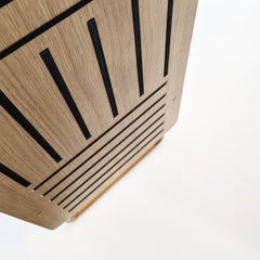 Strip Standing Wood, Display for Flat Objects by Lotti Gostic Studio