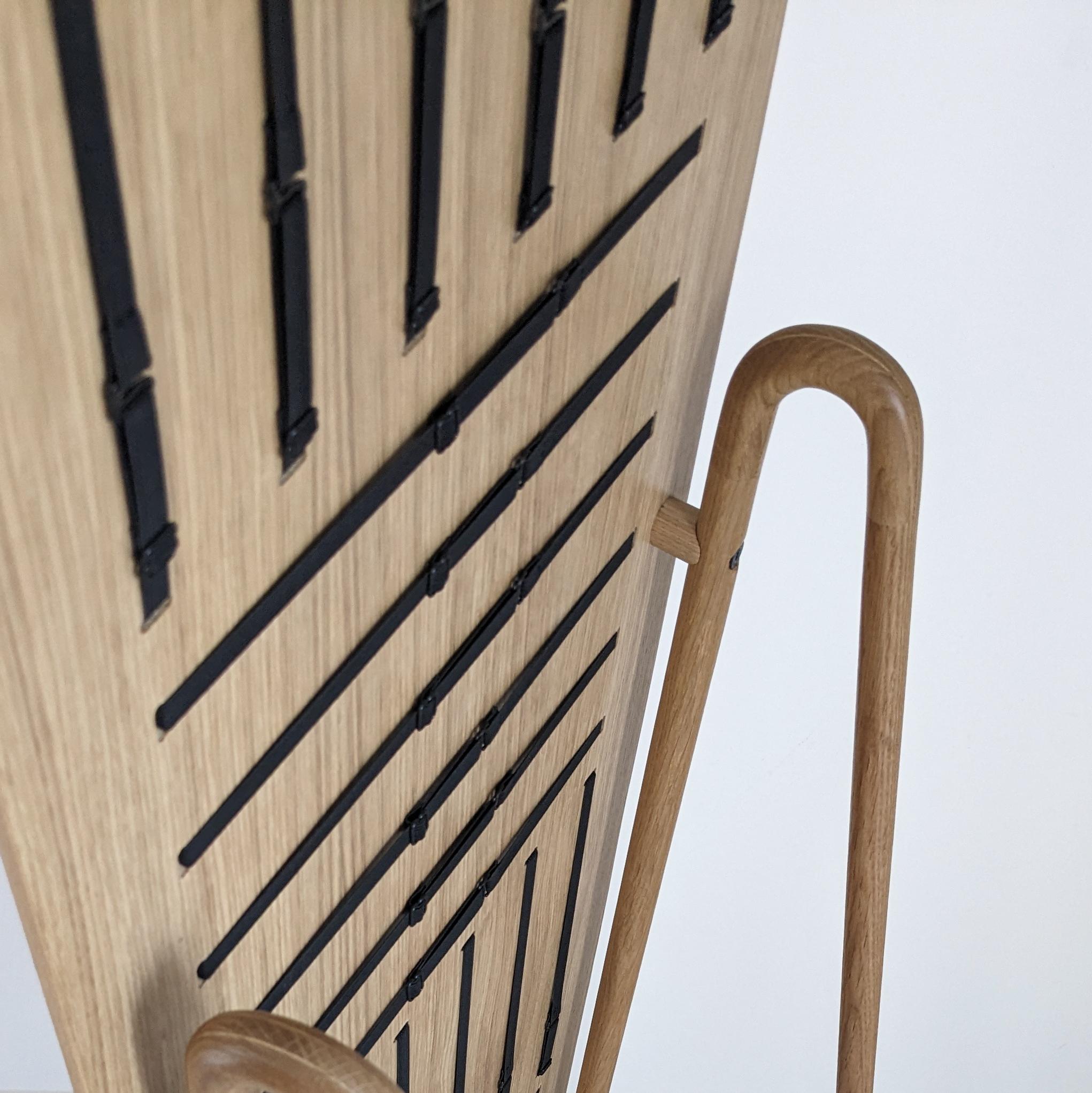 Strip Standing Wood, Display for Flat Objects by Lotti Gostic Studio In New Condition For Sale In Volčji Potok, SI