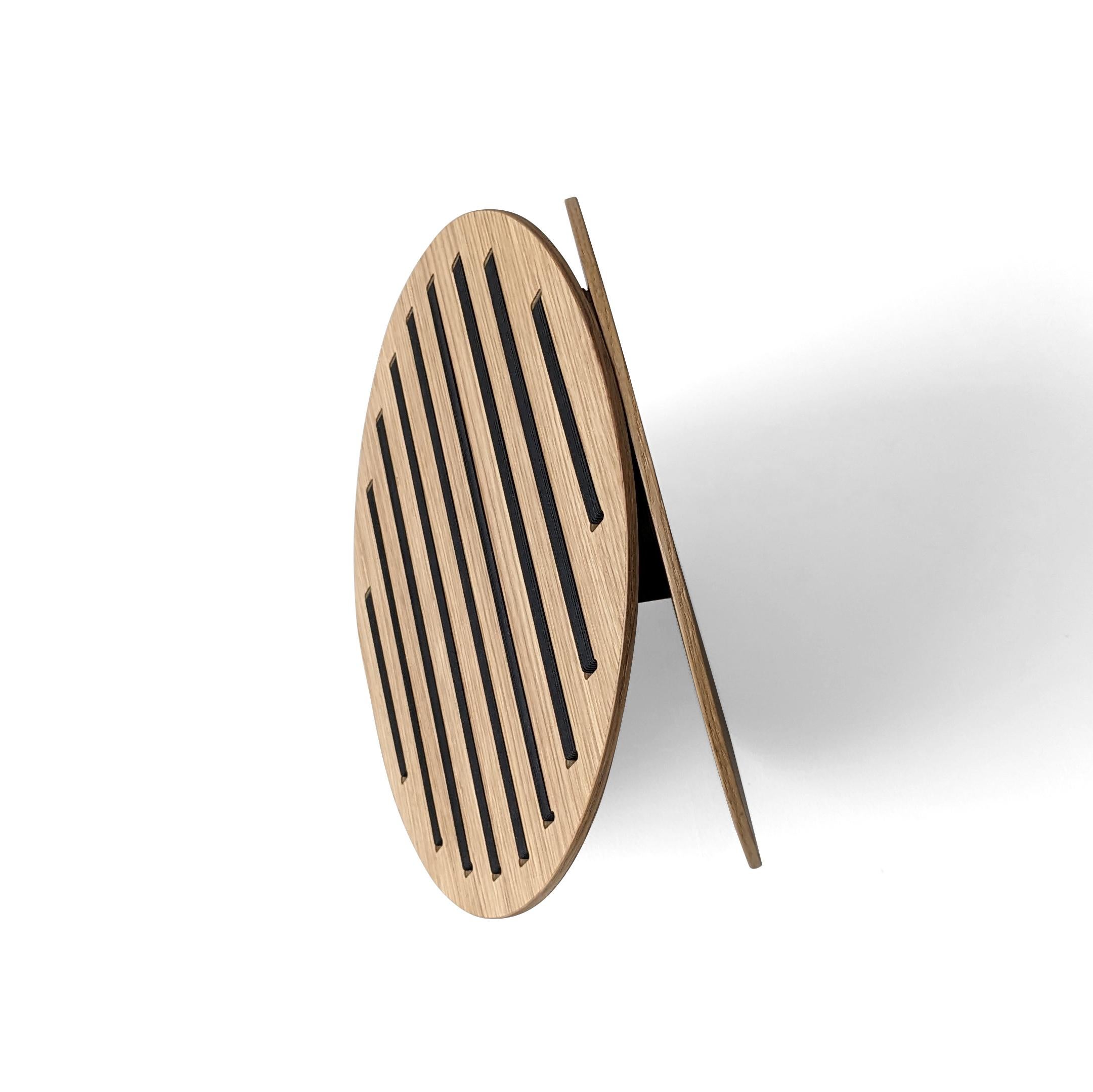 Modern Strip Table Wood - Display for Flat Objects by Lotti Gostic Studio For Sale