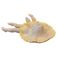 "Strip Tease- Eye Appeal"  Beachcomber Ceramic Ashtray by Dorothy Kindell