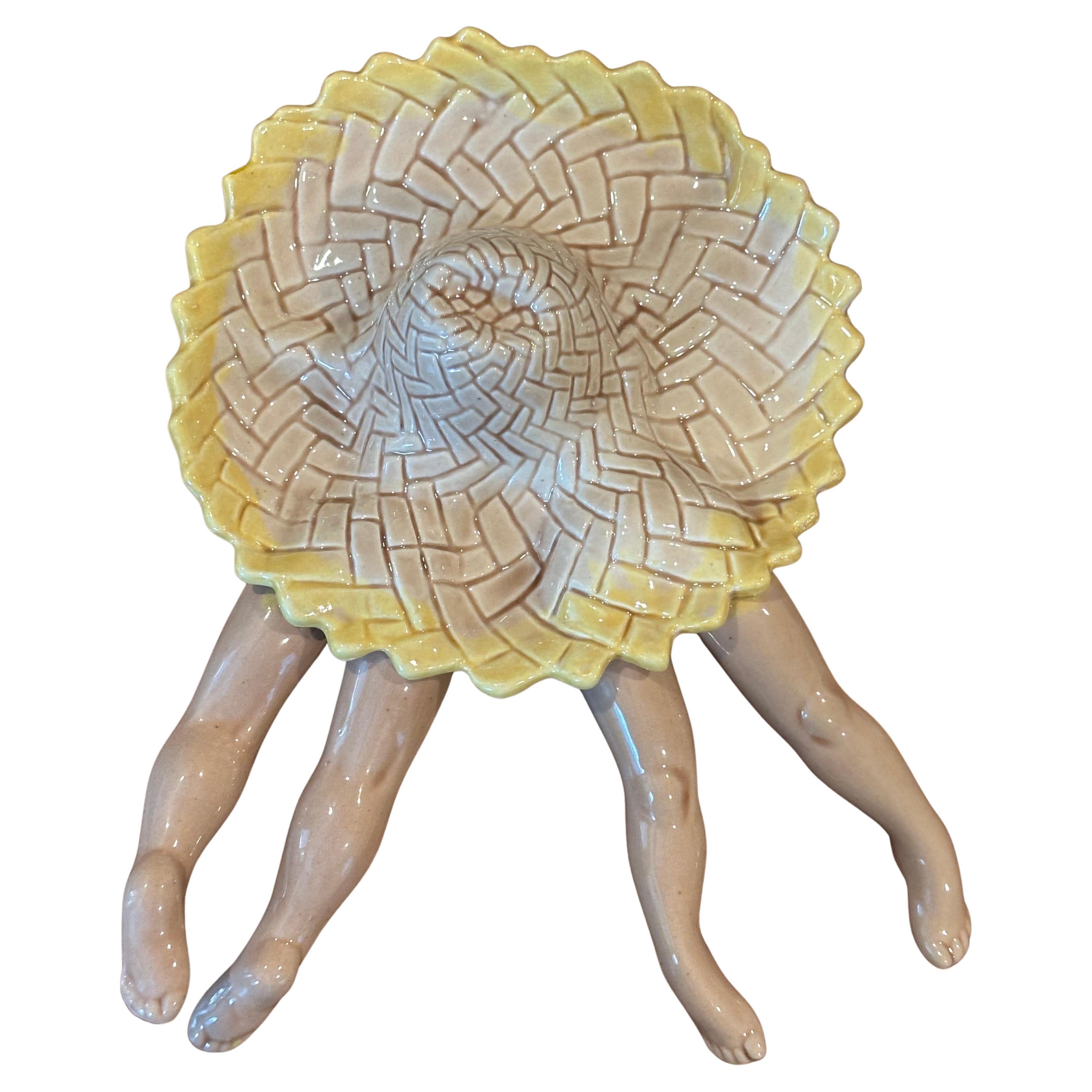 Américain « Travel Tease- Eye Appeal »  Cendrier en céramique Beachcomber de Dorothy Kindell en vente