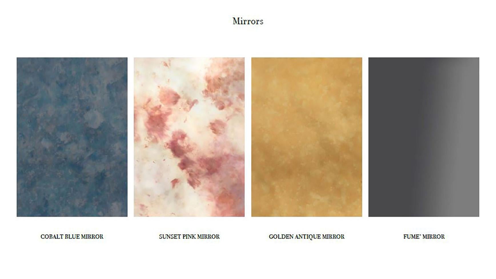 Strip, lo specchio da pavimento con strisce colorate in vendita 1