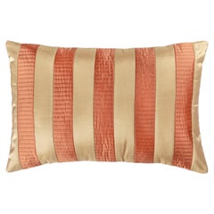 STRIPE Stripe Beige by David/Nicolas, Handcrafted Silk Cushion