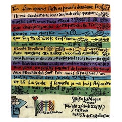 "Stripe dialogue” rug, by J.C. de Castelbajac, Ed. Tai Ping, France circa 1990
