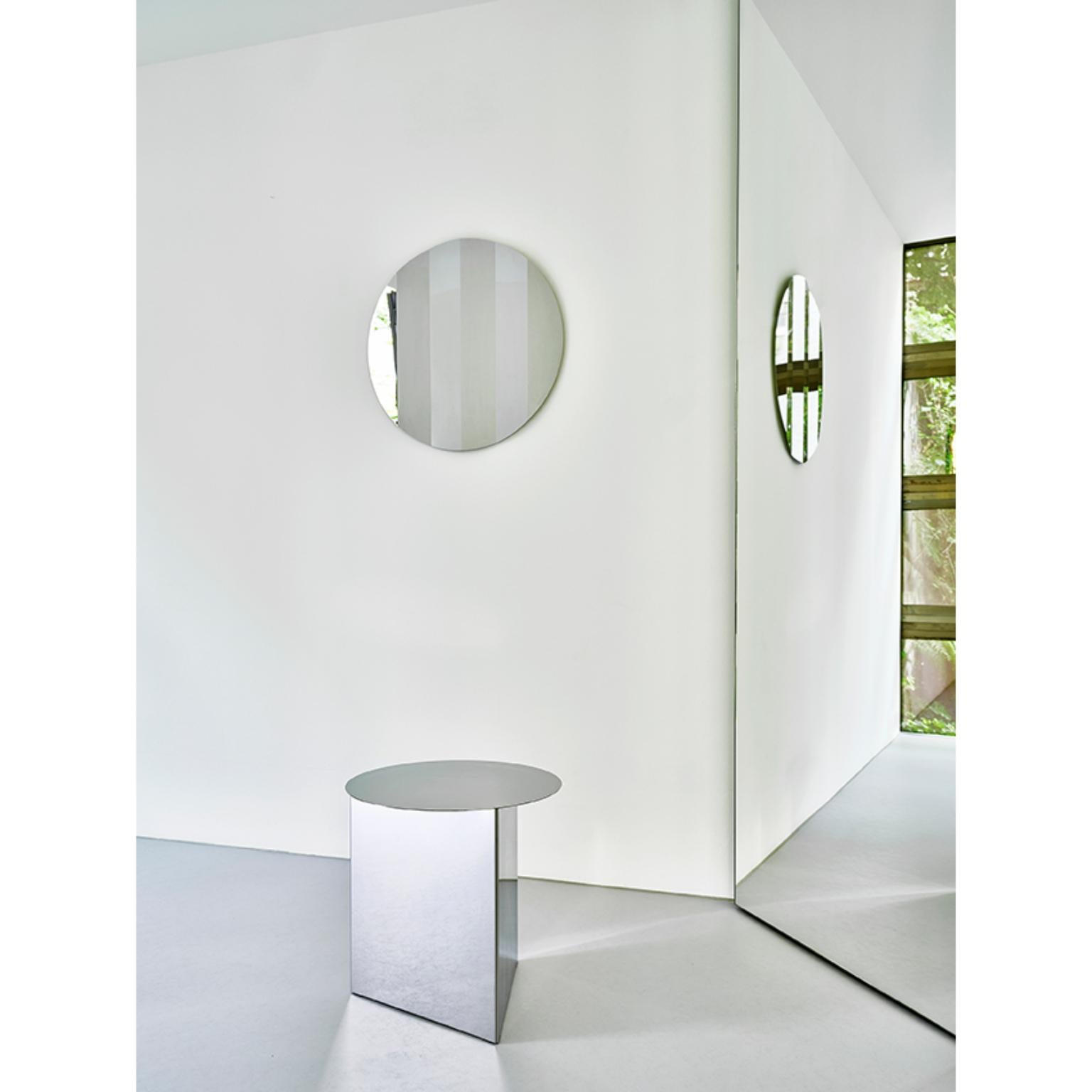 Modern Stripe Mirror 120 Circle by Sebastian Scherer