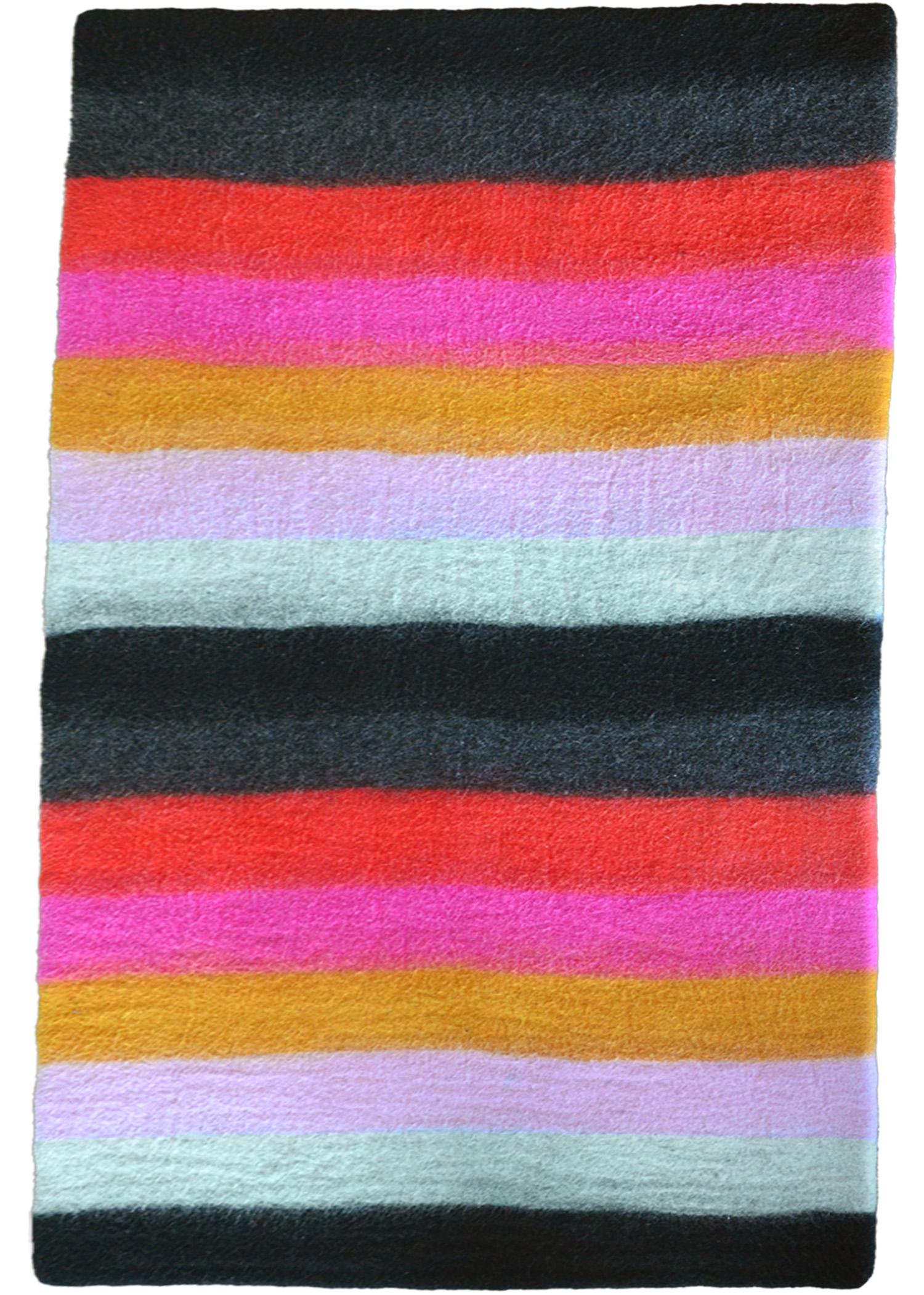 This rug is extremely unique. The history of wool felt rugs began with nomadic tribes in the Central Asian Steppes. I have been producing and designing this extremely rare form of rug making since 2002 in Iran, Turkey and now, Nepal. The price is