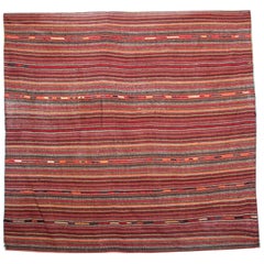 Tapis anciens rayés laine d'Azerbaïdjan Tapis Jajim textile fait à la main