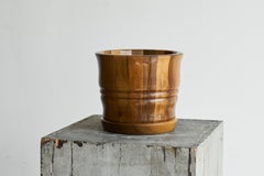 Striped Antique Vase in Solid Wood 19th Century