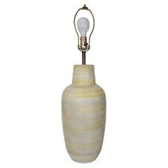 Vintage Striped Ceramic Lamp by Design Technics