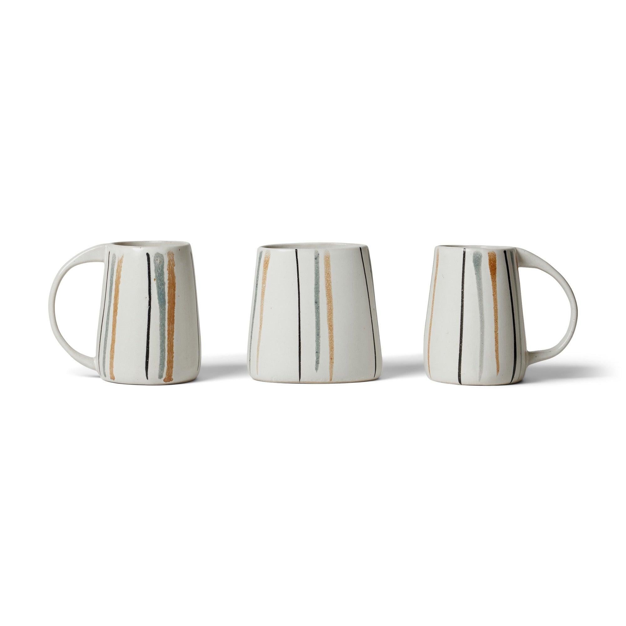 Tasse ovale rayée de David Gil pour Bennington Potters, années 1960 Excellent état - En vente à Sagaponack, NY