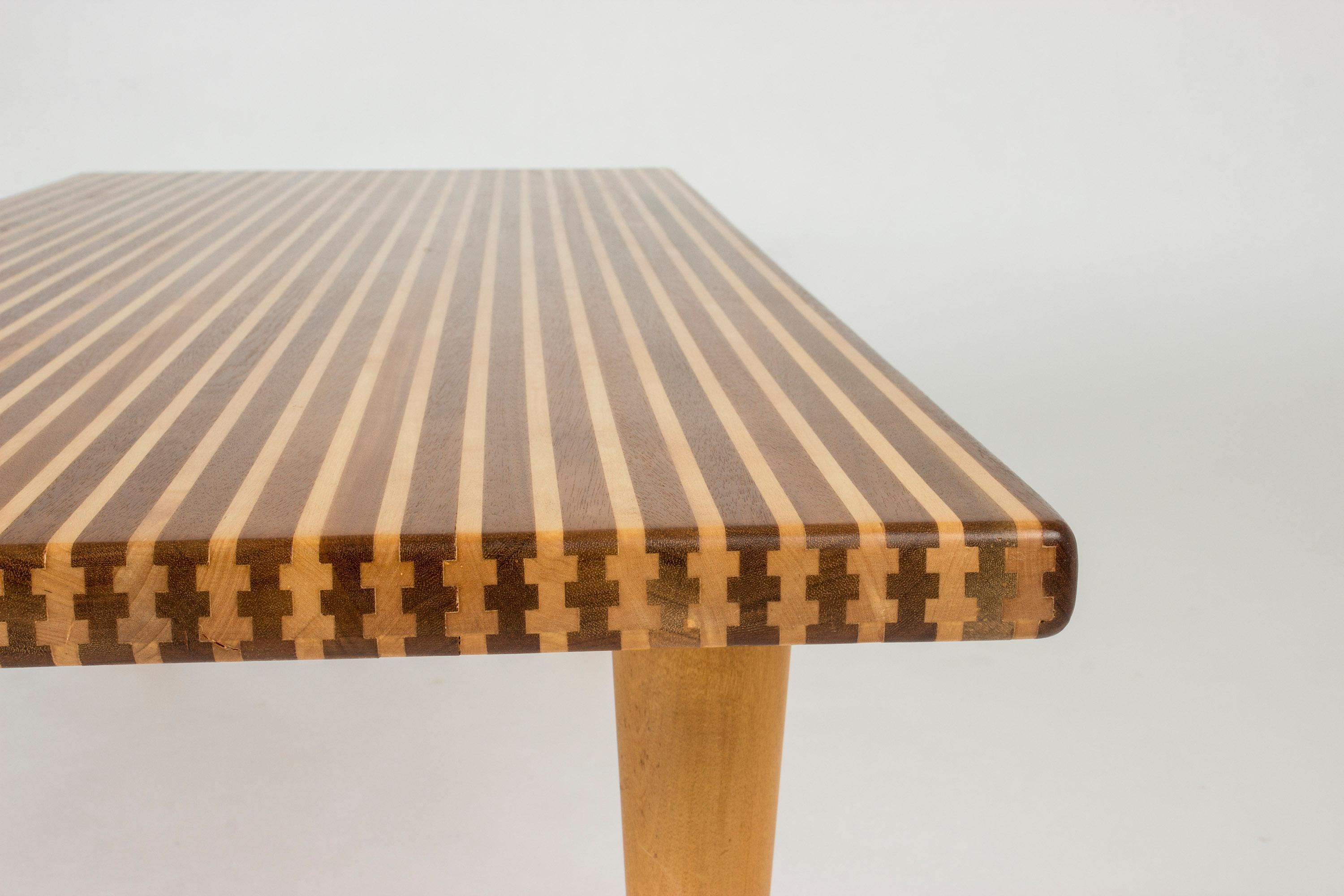 Striped Coffee Table by Ingvar Sandström 1