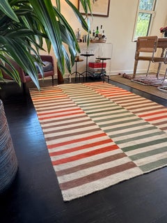 Kilim contemporáneo a rayas Studio Marmi Anatolia 1
