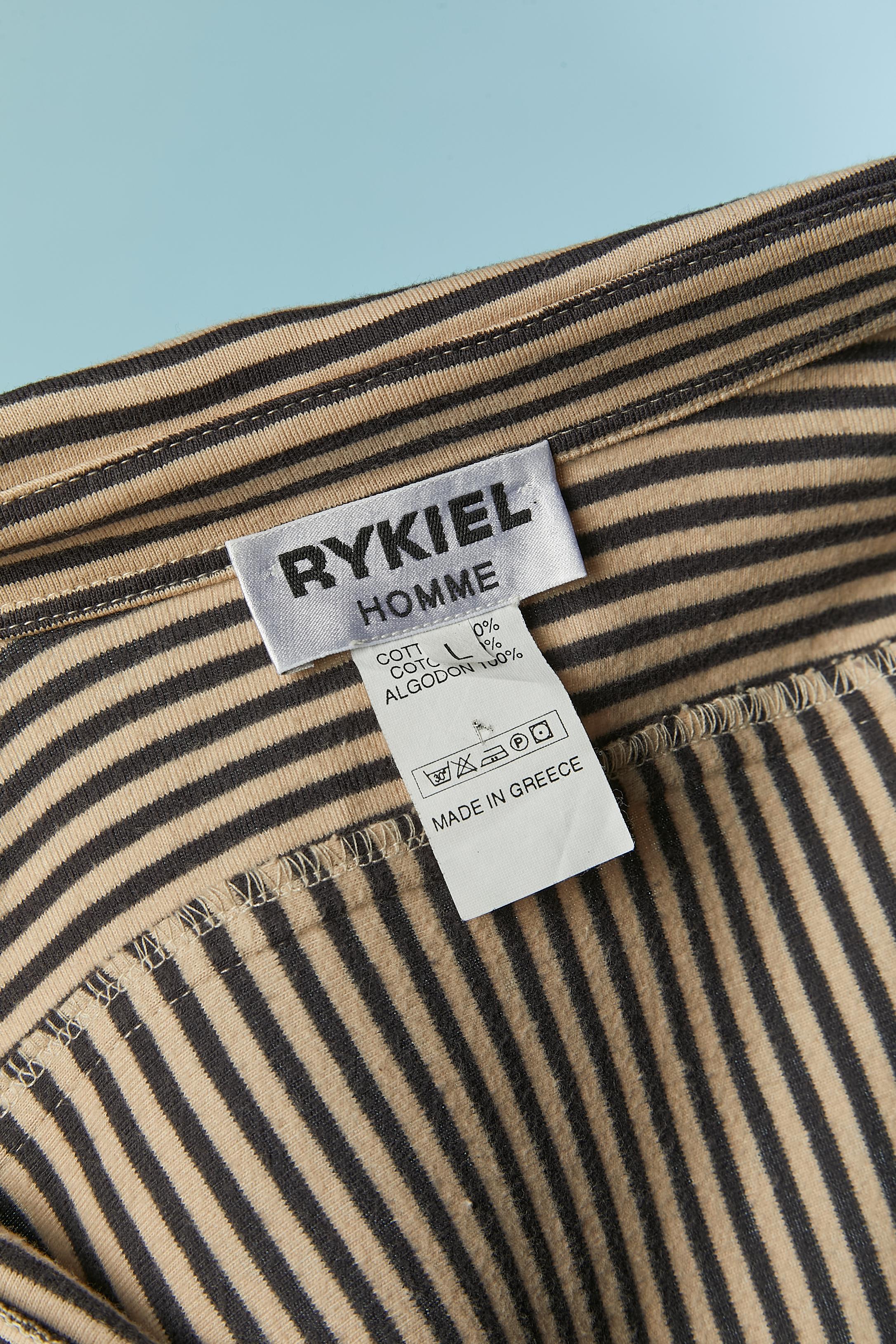 Striped cotton jersey shirt RYKIEL Homme For Sale 1