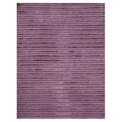 Striped Cut Loop Rug by Djoharian Design Modern Contemporary Art Hand Knotted