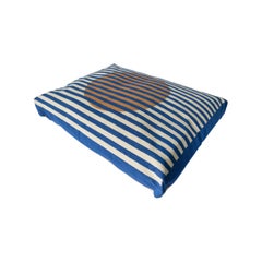 Striped Dog Bed - Blue