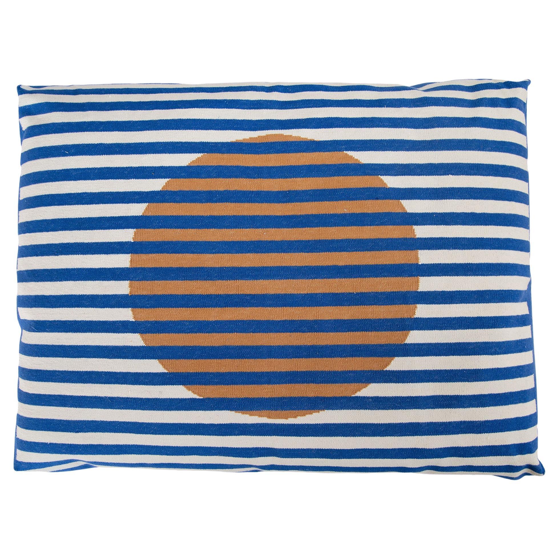 Striped Dog Bed - Blue For Sale