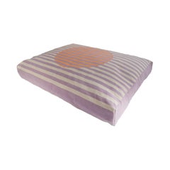 Striped Dog Bed - Lilac